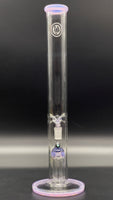 OJ Flame 16" Fixed-4 Stemless w/18mm Slide (Pink Lilac/Crushed Opal)