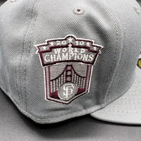 SF Giants NE Fitted (Gray/Maroon) w/‘10 WSC Side Patch