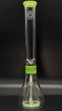 OJ Flame 18" Collins Beaker w/14mm Slide (Green Slyme)