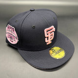 SF Giants NE Fitted (Navy/Lt.Pink) w/‘84 ASG Side Patch