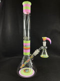 Holiday Sale (Dec 7th) 2K Glass 17" Fully Worked Beaker w/Dry Catcher Set #01