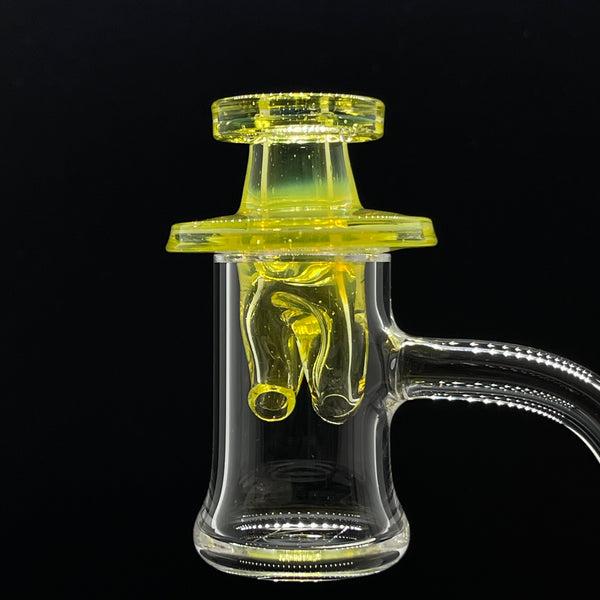 Vigil Glass Spinner Cap Fullyworked #13 (Lemon Drop Ghost)