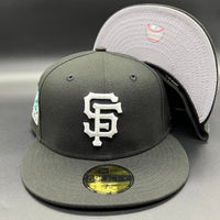 SF Giants NE Fitted (Black/White/Mint) w/ 20 at 24 Side Patch