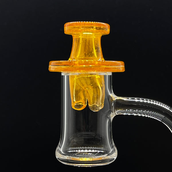 Vigil Glass Spinner Cap Fullyworked #06 (Transparent Orange)