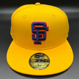 SF Giants NE Fitted (Yellow/Blue/Red) w/‘ 25th Anniv. Side Patch
