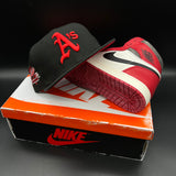 Oakland Athletics NE Fitted (Black/Red) w/‘89 WS Side Patch