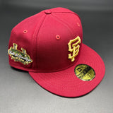 SF Giants NE Fitted (Cardinal/Gold) w/ TIG Side Patch