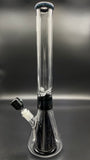 OJ Flame 18" Collins Beaker w/14mm Slide (Black w/Crushed Opal)