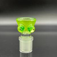 Titz Glass 18mm XL Slide #05 (Lime Over White Satin)