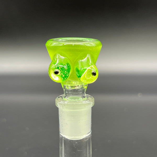 Titz Glass 14mm XL Slide #05 (Lime Over White Satin)