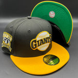 SF Giants NE Fitted (Black/Yellow) w/‘50th Anniversary Side Patch