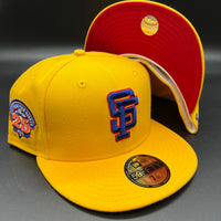 SF Giants NE Fitted (Yellow/Blue/Red) w/‘ 25th Anniv. Side Patch