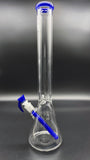 OJ Flame 18" Full Accented Beaker w/14mm Slide (Blue Cheese)