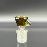 Titz Glass 14mm Slide #22 (Lime Over Bronze Pearl)