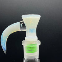 Jarred Bennett Glass Fully worked 18mm Slide #12 (Secret White)