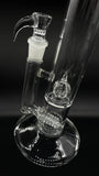 2K Glass 16.5" Dual Stemline to Gridded Crystal ball (Clear)