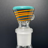 Titz Glass 18mm XL Slide #35 (Linework/Aqua Azul)