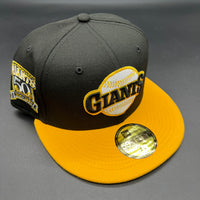 SF Giants NE Fitted (Black/Yellow) w/‘50th Anniversary Side Patch