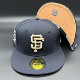 SF Giants NE Fitted (Navy/Stone/Peach) w/‘07 ASG Side Patch