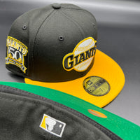 SF Giants NE Fitted (Black/Yellow) w/‘50th Anniversary Side Patch