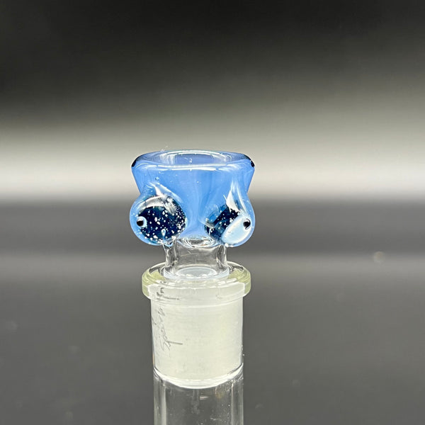 Titz Glass 14mm Slide #17 (Blue Sparkle)